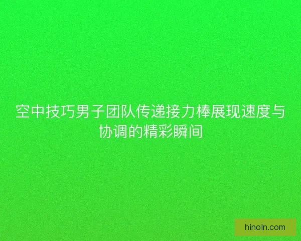 空中技巧男子团队传递接力棒展现速度与协调的精彩瞬间